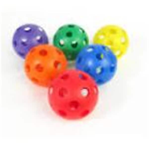 Everrich Industries 9 cm dia. Plasticball Softball with Holes, 6PK EVB-0049-1 - main